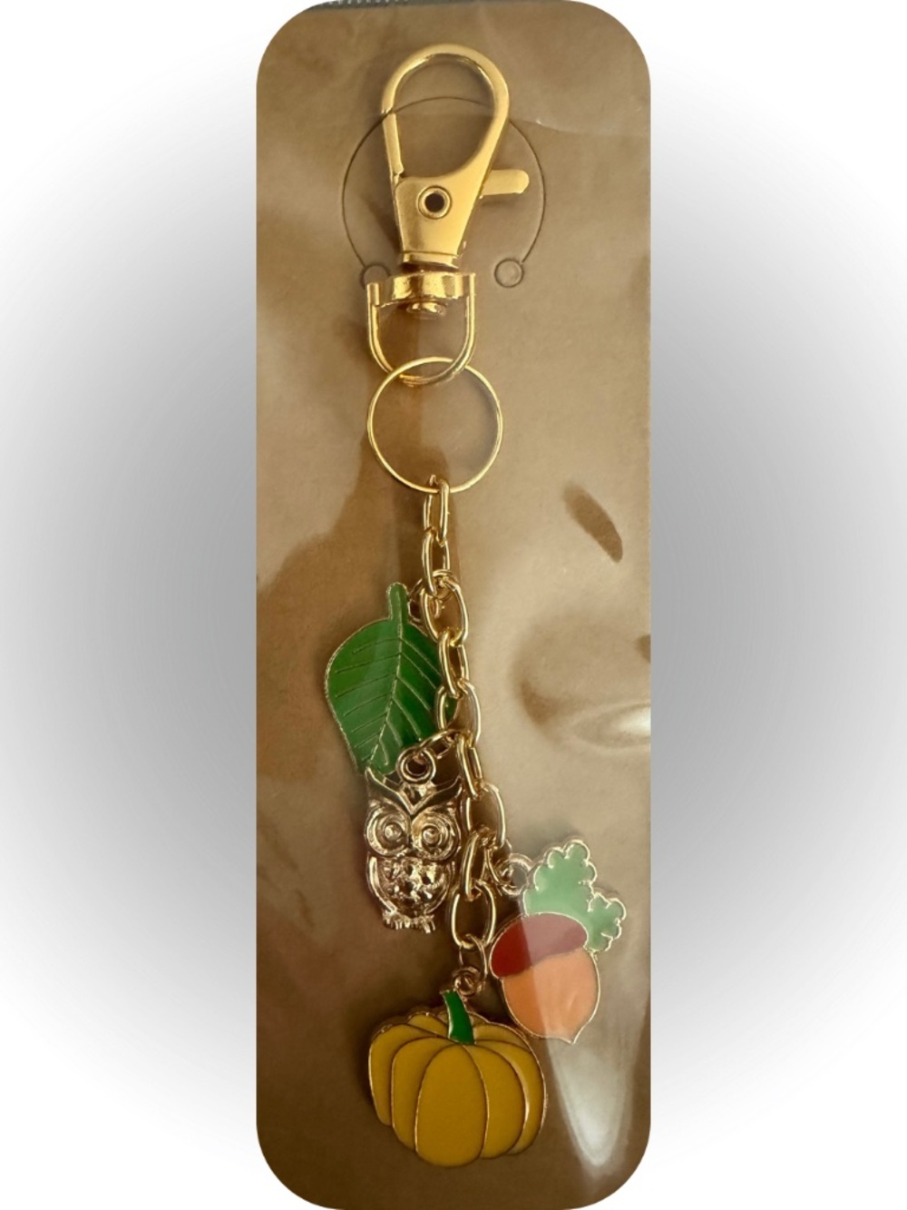 Handmade Fall Charms Keychain